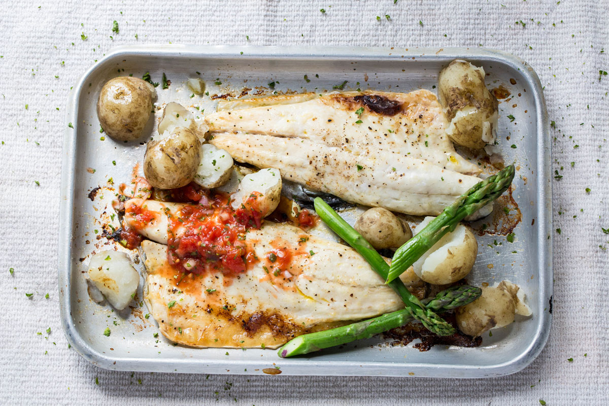 Grilled Sea Bass with Herb Cream Sauce Recipe - The Hollies Farm Shop