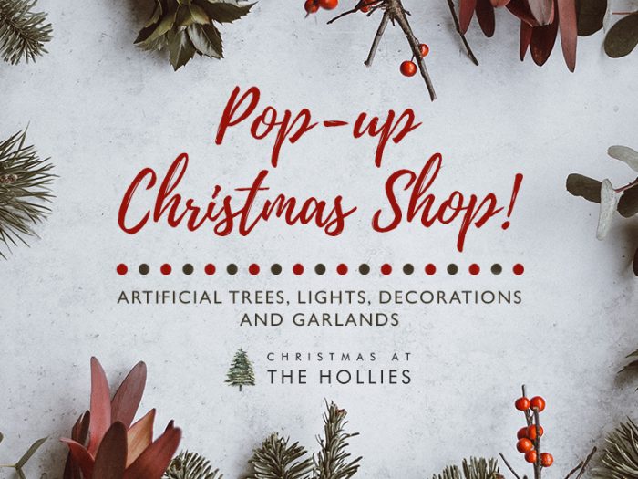 Pop up Christmas Shop The Hollies Farm Shop